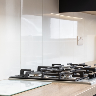 Rectified White Gloss Ceramic Tile 60x30cm