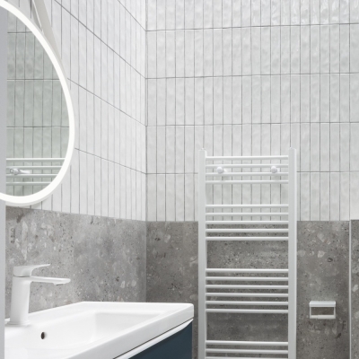 Downtown Blanco Gloss Ceramic Wall Tile 25x5cm