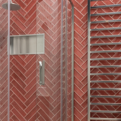 Metro Nara Burdeos Gloss Ceramic Wall Tile 30x7.5cm