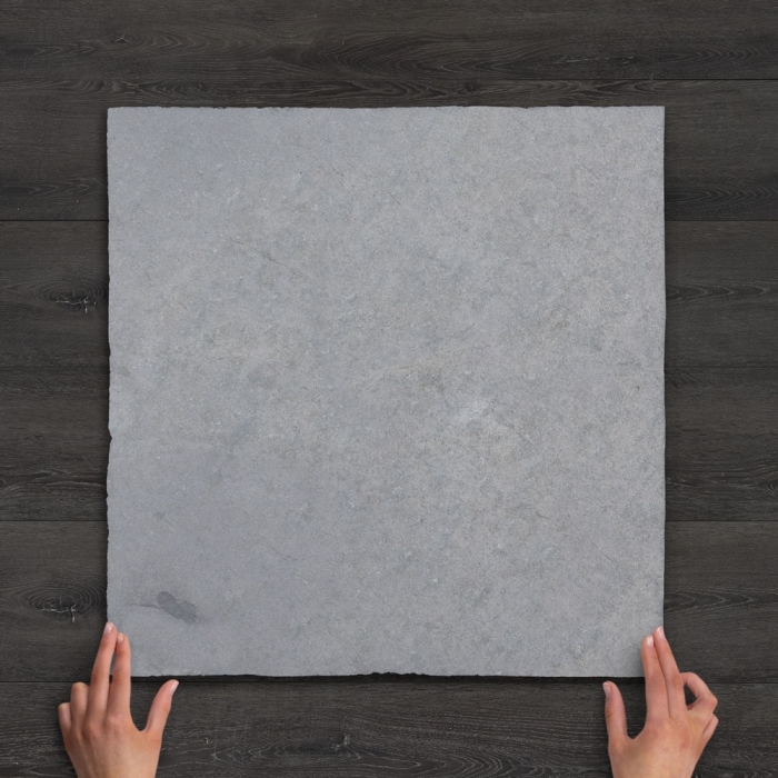Kota Grey Limestone Paving Hand-Cut, Calibrated 60x60x2.2cm