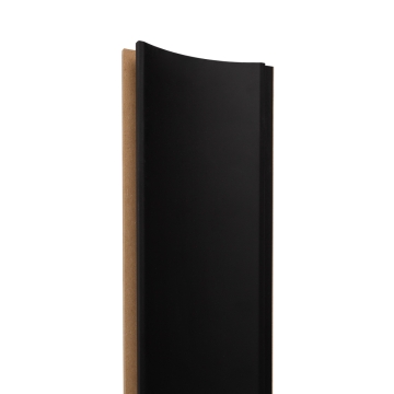 18mm Woodlux Wooden Wall Panel Pearl Black 280x12.8cm