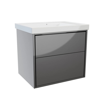 Erla 60cm Wall-Hung Vanity Unit Anthracite