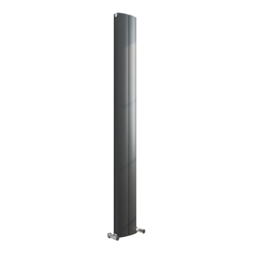 Jupiter Black Double Panel Radiator 180x18.5cm