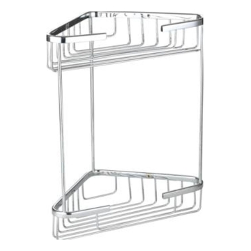 Universal Chrome Large 2-Tier Corner Shower Basket