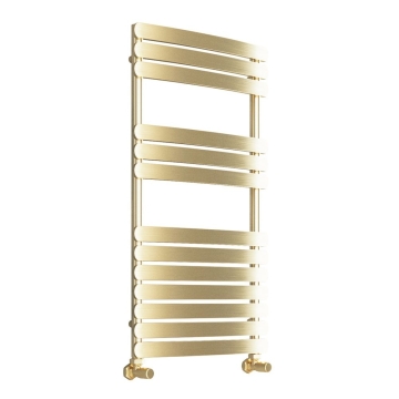 Venezia Brushed Brass Heated Towel Rail 90x50cm