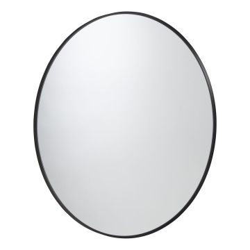 Verge Gunmetal Non-Illuminated Round Mirror 60cm