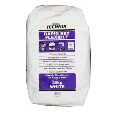 Evo-Stik Platinum Tile Adhesive Fast-Flex White 20kg
