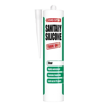 Evo-Stik Sanitary Silicone Sealant Clear 290ml