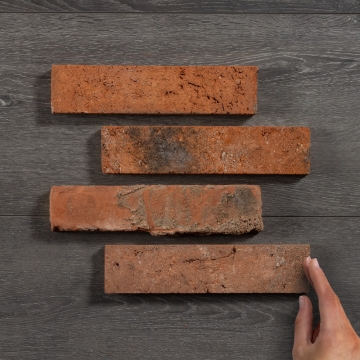 Reclaimed Brick Slips Red 240x55x20mm