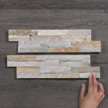 Thin Stone Cladding Oyster 400x100x8-12mm(12pcs/.48m2)