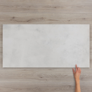 Arkana Bianco Concrete-Effect Matt Porcelain Tile 120x60cm