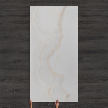 Luxury Onyx-Effect Polished Porcelain Tile 240x120cm