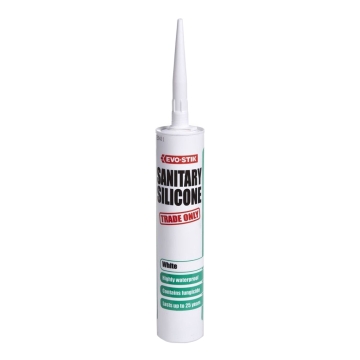 Evo-Stik Sanitary Silicone Sealant White 290ml