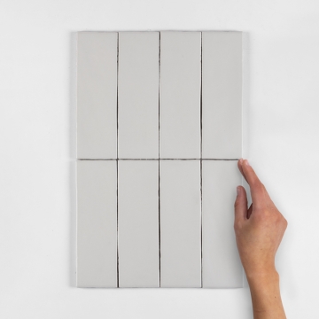 Metro Borgo Soft Grey Matt Porcelain Wall Tile 20x6.5cm