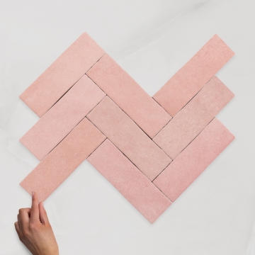 Metro Nolita Passion Rosa Gloss Porcelain Wall Tile 20x6.5cm