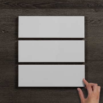 Metro XL White Flat Ceramic Gloss 30x10cm