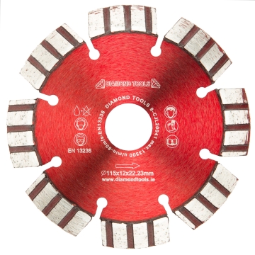 Double-Sided Brazed Grinding/Cutting Blade M14 115mm