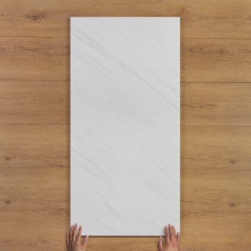 Lasa Grey Marble-Effect Polished Porcelain Tile 120x60cm