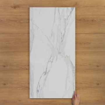 Marmo Azul Marble-Effect Gloss Porcelain Tile 120x60cm