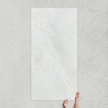 Unis Onyx-Effect Polished Porcelain Tile 160x80cm