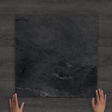 Outdoor Earth Nero Marble-Effect Matt Porcelain Tile 60x60cm