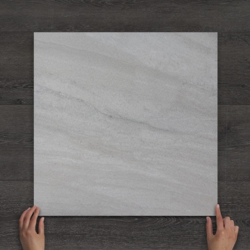 Outdoor Pietra Bianco Marble-Effect Matt Porcelain Tile 60x60cm