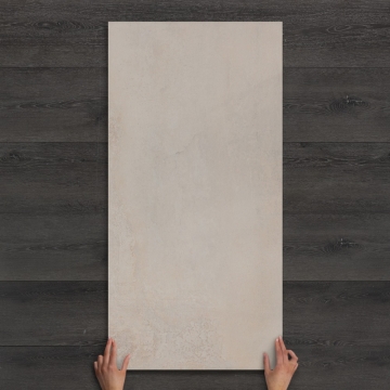 Outdoor Pluto Crema Light Concrete-Effect Matt Porcelain Tile 120x60cm