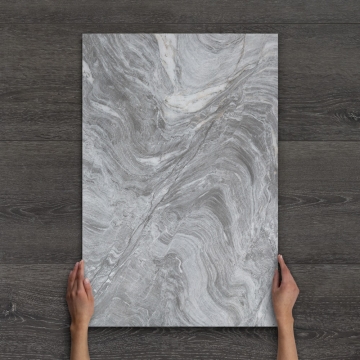 Outdoor Tiffany Grey Marble-Effect Matt Porcelain Tile 90x60cm