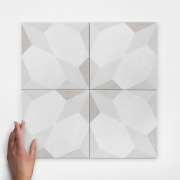 Boulevard Avignon Pattern Matt Porcelain Tile 22x22cm