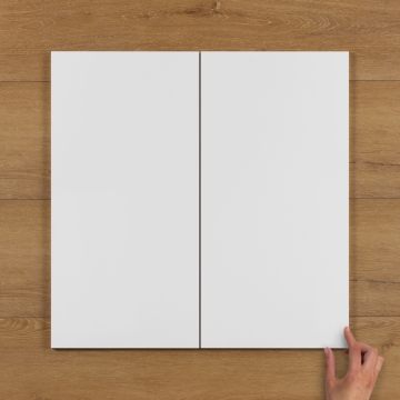 Rectified White Gloss Ceramic Tile 60x30cm