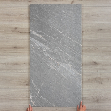 Agora Grey Marble-Effect Matt Porcelain Tile 120x60cm