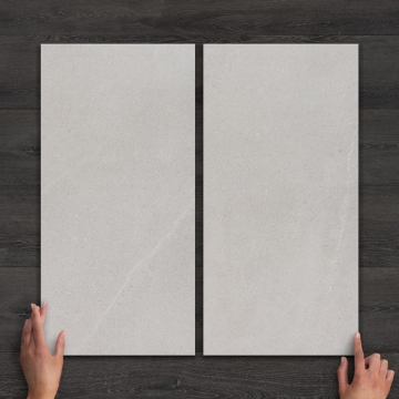 Bellevue White Light Matt Ceramic Matt Tile 60x30cm