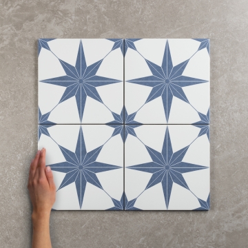 Stella Azul Matt Porcelain Tile 25x25cm
