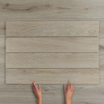 IWood Nude Wood-Effect Matt Porcelain Tile 90x15cm