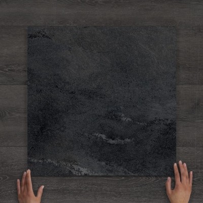 Outdoor Earth Nero Marble-Effect Matt Porcelain Tile 60x60cm