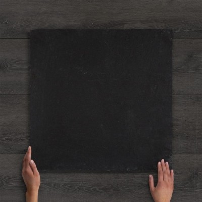 Black Limestone Paving Hand-Cut Natural 60x60x~3cm