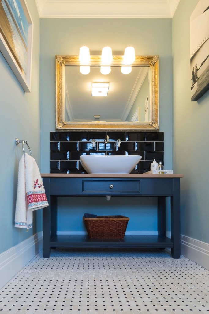 Your bathroom ware (toilet/sink/bath/shower) and tile should work together. 